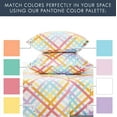 thumbnail image 3 of WTPDR Twin Bed Sheet Set - 3 Piece Premium Sheets and Pillowcase Set, Super Soft Cooling Luxury Bedsheets - Rainbow Gingham, 3 of 8