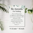 thumbnail image 2 of Christian Canvas Wall Art Philippians 4:6-7 Be Anxious for Nothing Canvas Print Positive Scripture Canvas Painting Home Wall Decor Framed Gift 12x15 Inch, 2 of 5