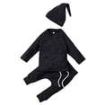 thumbnail image 2 of Styles I Love Unisex Baby Boys Girls Autumn Winter Knitted Long Sleeve Sweater and Pants with Hat 3pcs Cotton Outfit, 2 of 12