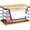 1-pack - XL Bamboo Bottom Black, variant on PETGLE Extra Large Trash Bag Holder Dispenser With Bamboo Top, Wall Mounted Garbage Bag Dispenser Roll Holder for Kitchen Laundry Room Organization