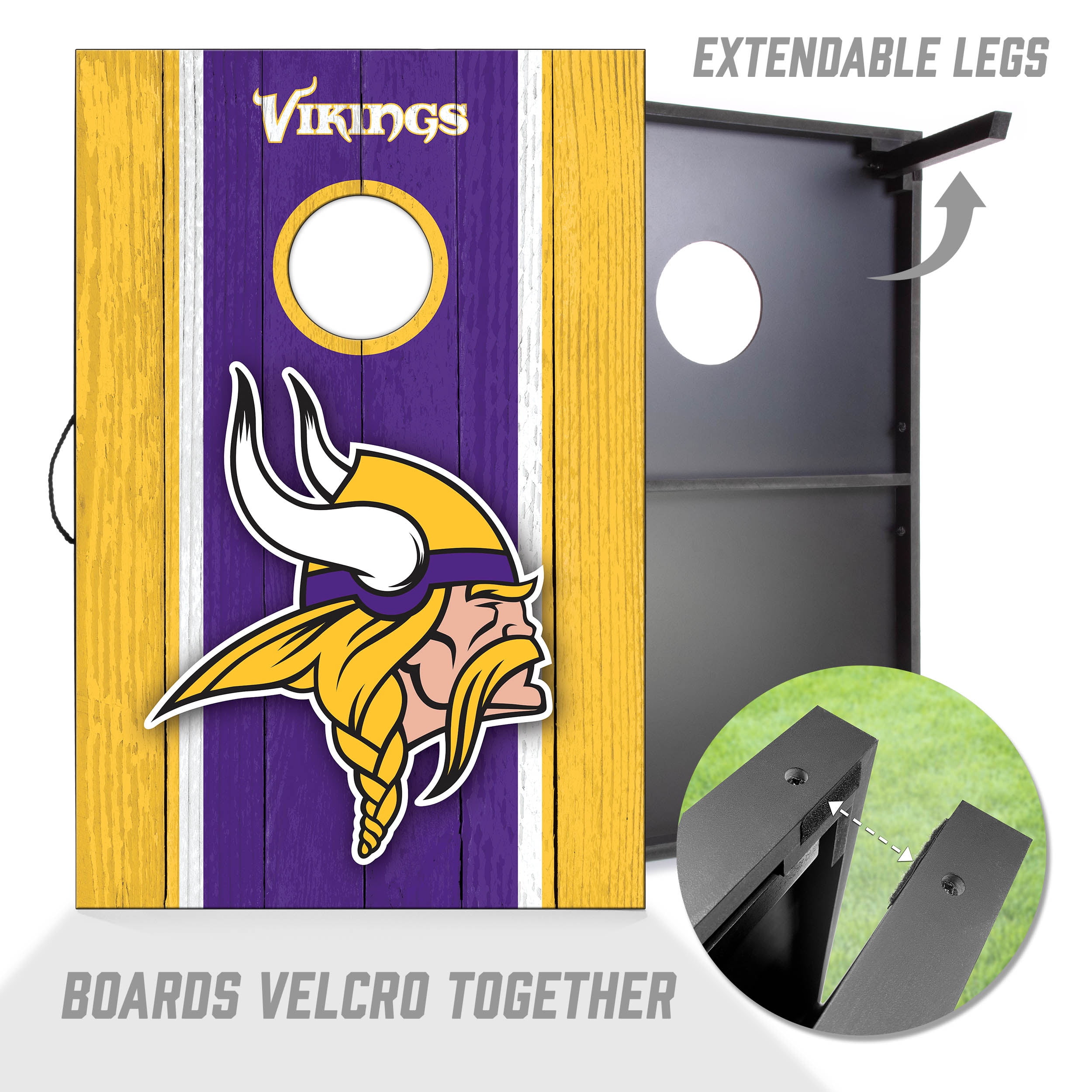 Minnesota Vikings 2x3 MDF Cornhole Game Set