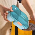 thumbnail image 4 of CHUANK Office Worker‘s Lunch Box - Microwave Safe Bento Box with Sectional Design  Leakproof Fresh-keeping Container  Food Grade Material  1550ml Capacity, 4 of 6