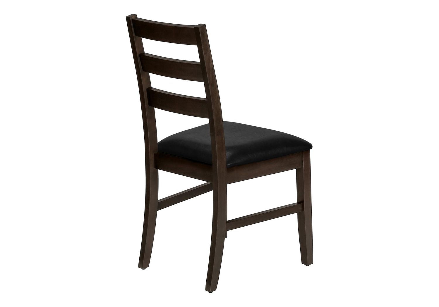 Monarch Specialties Dining Chair, Set Of 2, 37" Height, Kitchen, Dining Room, Side, Upholstered, Brown Leather Look, Brown Solid Wood, Transitional