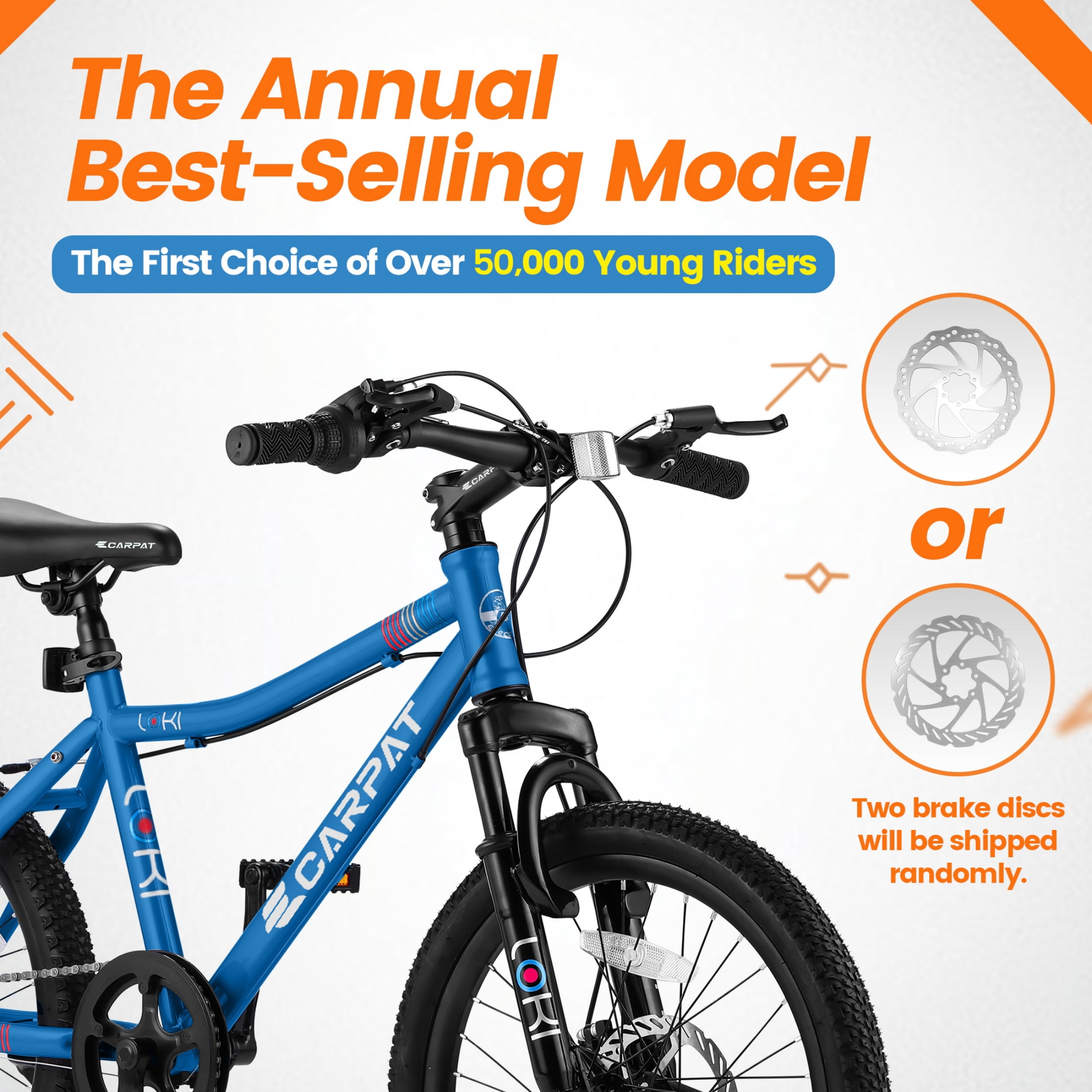 Nyddle 20 Inch Kids'Bike,Boys & Girls Mountain Bike for Ages 8-12,7-Speed Youth Bicycle,Front Suspension,Disc Brake & Rear V-Brake,High-Steel Frame,Blue