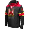 thumbnail image 2 of Men's Colosseum Black Maryland Terrapins 2.0 Lace-Up Pullover Hoodie, 2 of 3