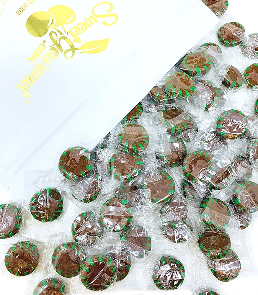 SweetGourmet Chocolate Starlight Mint | Bulk Wrapped Hard Candy | 3 pounds