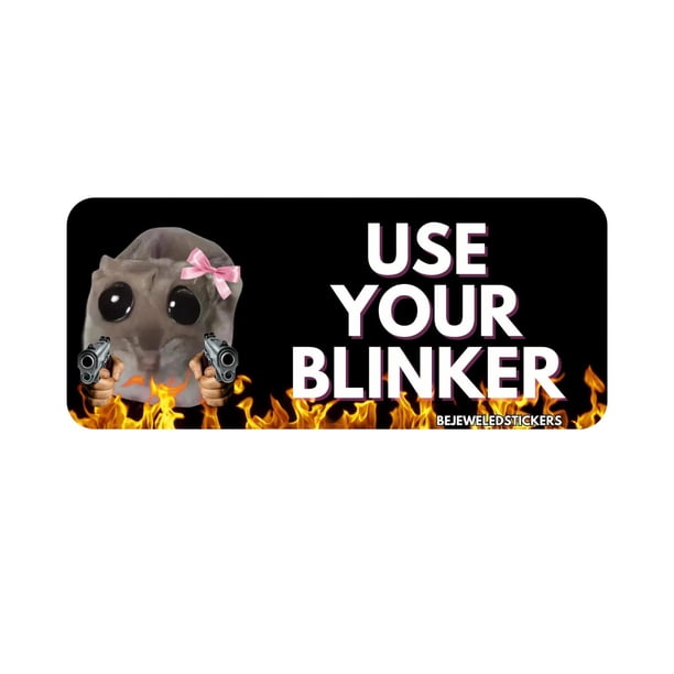 Great promotion! Pack Of 3 Cute Dismal Hamster Car Stickers - Waterproof, Perfect For Beginner Drivers