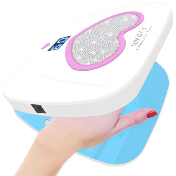 OUDOSPRS Lámpara Uv/Led Para Uñas 48W: Curado Rápido, 3 Modos De Tiempo, Protección Anti-Uv, Ideal Para Uso En Casa Y Salones