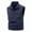 001 Dark Blue, variant on Men's Outdoor Utility Work Vest Standing Collar Full-Zip Quick Dry Sleeveless Jacket with Multiple Pockets