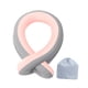 thumbnail image 4 of Almohada de viaje para el cuello, soporte para la cabeza para dormir con bolsa de almacenamiento, soporte para el cuello, reposacabezas para Gris Rosa, 4 of 8
