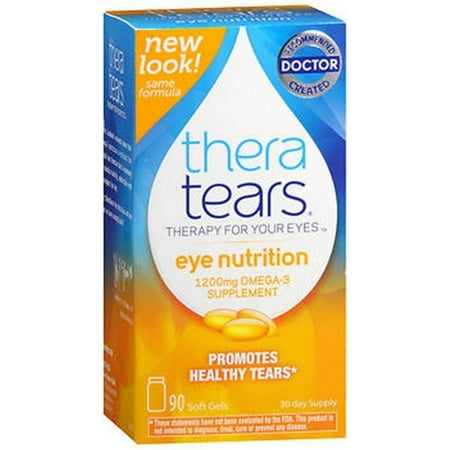 TheraTears Nutrition de secours à sec yeux Capsules [supplément d'oméga-3] 90 ch