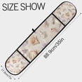 thumbnail image 3 of Yayeee Double Oven Mitt Kitchen Heat Resistant Baking 35" x7" Quilted Glove, Colorful Watercolor Seashells, 3 of 6