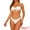 White, variant on DARING DIVA Women's Strapless Drawstring Bikini Set, 2 Pieces Swimwear XS Light Pink