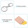 thumbnail image 4 of Uxcell Leather Key Fob, 4 Pack PU Leather Key Fob with Key Rings for ID Key Cards, Pink, 4 of 6