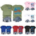 thumbnail image 4 of Trendfront Womens Faith Graphic T Shirts Crewneck Short Sleeve She Loves Jesus And America Too USA American Flag Front And Back Print 250th Anniversary 4th Of July Tee Tops, 4 of 4