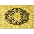 thumbnail image 1 of Ahgly Company Indoor Rectangle Medallion Yellow Traditional Area Rugs, 7' x 9', 1 of 4