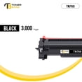 thumbnail image 3 of TN760 TN730 Black Toner Cartridge Compatible for Brother TN760 TN-760 TN730 TN-730 DCP-L2550DW MFC-L2710DW MFC-L2717DW HL-L2350DW MFC-L2690DW MFC-L 2750DW HL-L2370DW Printer (Black, 2-Pack), 3 of 8