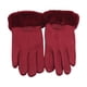 thumbnail image 4 of Guantes de invierno para mujer, guantes térmicos para pantalla táctil, guantes para mensajes de texto Color rojo oscuro, 4 of 9