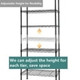 thumbnail image 3 of 6 Tier Wire Shelf Rack, Garage Tool Rack Wire Shelving Unit, Adjustable Storage Shelf for Garage Kitchen Pantry Office(23.6" W x 13.7" D x 70.8" H), 3 of 8