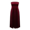 thumbnail image 4 of Cavosen One Shoulder for Women Low Back Velvet Bodycon A Line Maxi Off the Shoulder Evening Gowns Elegant Party Dress, 4 of 6