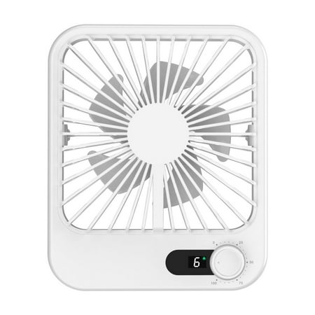 

Desk Fan Battery Powered Fan Rechargeable Tilt Folding Personal Fan Small Portable Fan Adjustable Strong Wind Fan Suitable For Bedroom Home Desktop (White)