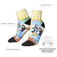 thumbnail image 6 of Silaia Bluey Print Adult Socks,Ankle Athletic Running Socks,Cushioned Breathable Low Cut Sports Tab Socks for Men and Women,Moisture-Wicking Crew Socks, 6 of 7