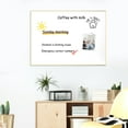 thumbnail image 6 of Magnetic White Board - 24" x 18" Portable Gold Aluminum Framed Whiteboard, Magnetic Dry Erase Board with 6 Magnets, 4 Markers & 1 Eraser, to Do List Notepad for Office, Home, 6 of 9