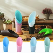 Fufafayo under $5 4Pcs Gardening Hand Shovel, Garden Shovel, Mini Trowel, Hand Shovel, Plastic Soil Scoop, for Potting Repotting, Succulents Planting, Lightweight, Children's Gardening Tool