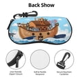 thumbnail image 3 of Cauagu Animals on Noah's Ark Pattern Unisex Glasses Case,Zipper Protective Fabric Sunglass Case with Clip Soft Case Horizontal Protective Pouch for Sunglasses Eyewear, 3 of 6