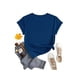 thumbnail image 2 of Playera Blusa De Familia Capybara Ropa Para Mujer Capibara Color Azul Talla Mediana Marca Emil SaEs, 2 of 4