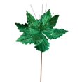 thumbnail image 1 of Vickerman QG191004 12 in. Green Poinsettia Spray - 6 per Bag, 1 of 1