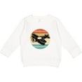 thumbnail image 2 of Inktastic Vintage Airplane Retro Sunset Toddler Sweatshirt, 2 of 4