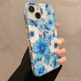 thumbnail image 5 of Funda transparente con estampado gráfico de flores para iPhone 15, iPhone 11, 13, 12, 14, 16 Pro Max, XR, X, Xs Max, 6, 7, 8 Plus, SE 2022, 5 of 5