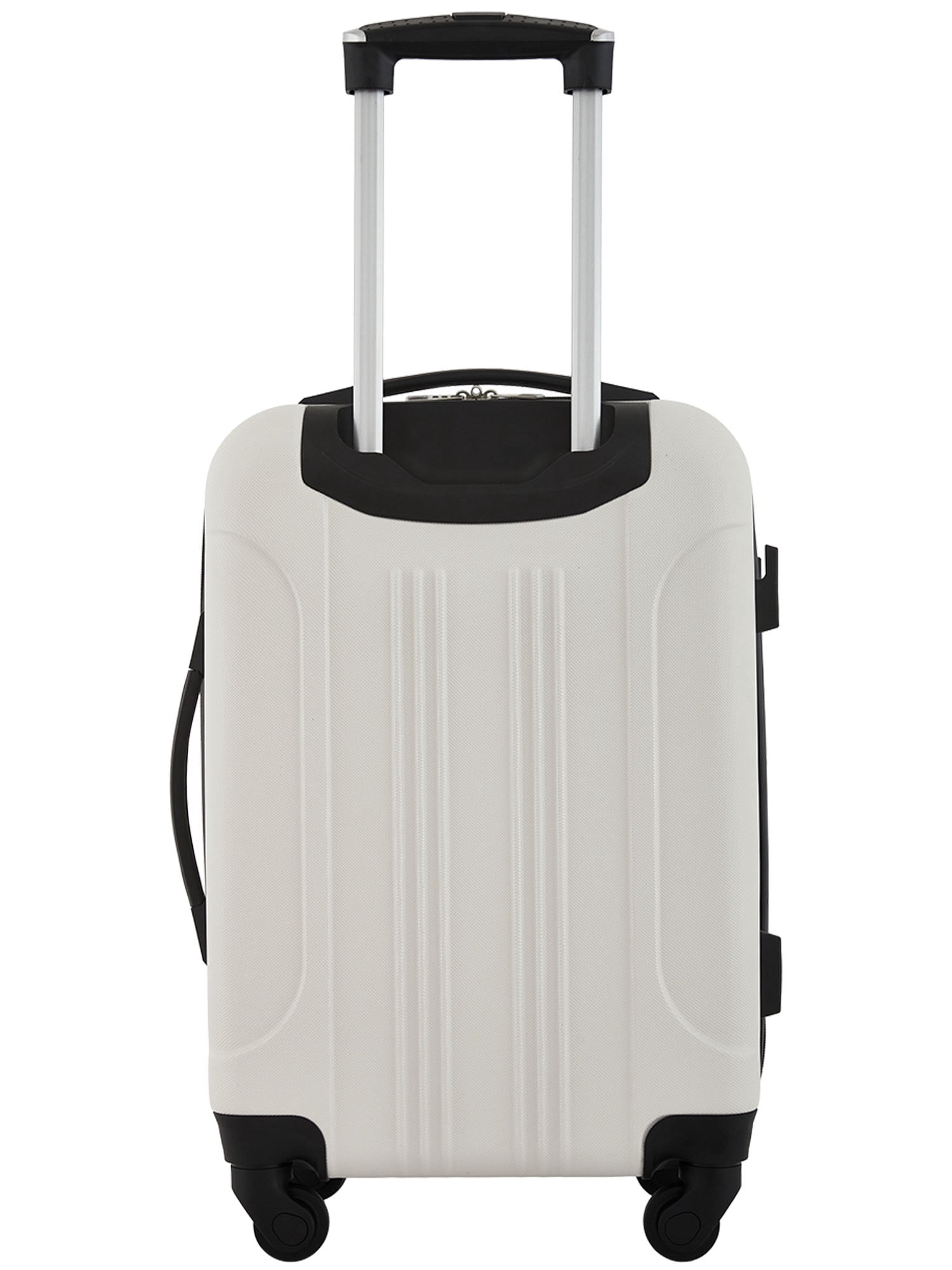 Travelers Club 20" Expandable Hard Side Spinner Rolling Carry-on Luggage, Moonbeam White
