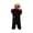 B001- Black, variant on Cozy Wearable Home Loungewear, Silly Wearable Onesie, Adult Halloween Onesie, Fleece Jumpsuit, Soft Yellow Winter Matching Cartoon Onesie for All Teens and Adults