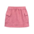 thumbnail image 3 of DC Comics Justice League Big Girls' Cropped 2-Piece T-Shirt and Skort Set Supergirl Pink Wash, 3 of 7