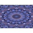 thumbnail image 1 of Ahgly Company Indoor Rectangle Patterned Medium Slate Blue Area Rugs, 2' x 3', 1 of 6