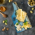 thumbnail image 5 of Landscape Cutting Board, Panoramic View of Golden Gate Bridge San Francisco Coastline Nature Seascape, Tempered Glass Cutting and Serving Board, Wine Bottle Shape, Blue Turquoise, by Ambesonne, 5 of 5