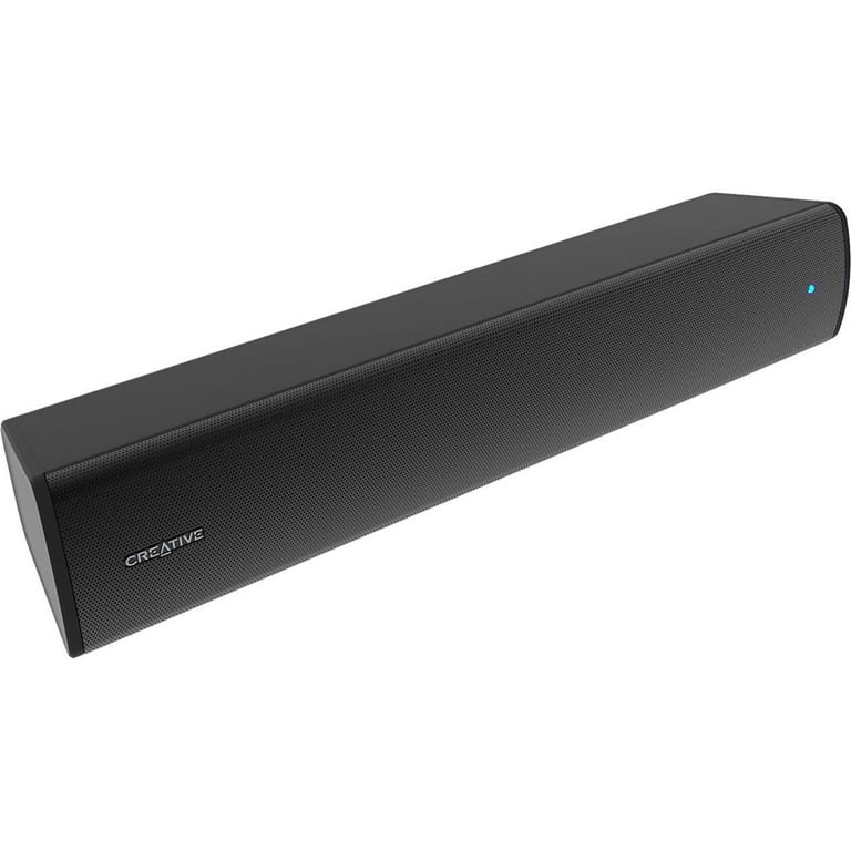 Under-Monitor Air Bluetooth Creative Compatible to Stage up with and Nintendo Switch 5.3, Soundbar of PS5 for USB PC, 6 with Compact Dual-Driver Hours and V2 Radiator, Playtime, Passive