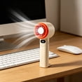 thumbnail image 6 of Handheld Fan Digital Display High-Rate 7.48 Inches, Usb Rechargeable Portable Powerful Wind for Outdoor Use, 6 of 8