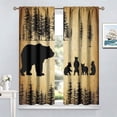 thumbnail image 4 of Red Wine Kitchen Curtains, Glasses of Red and White Wine Theme Window Treamtents for Bedroom, Farmhouse Rural Wine Cheese Drape 2 Panel Sets,42x63 Inch, 4 of 5