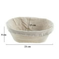 thumbnail image 2 of Dough Proving Basket Bread Proofing Basket Handmade Natural Rattan Round Oval Banneton Holder, 2 of 7