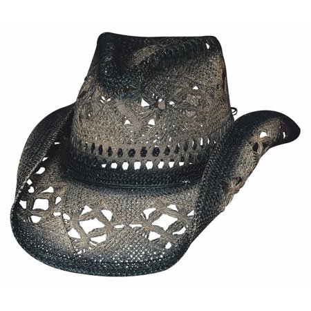 Bullhide Hats 2355Bl Run A Muck Collection Scorched S-M Black Cowboy Hat