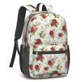 thumbnail image 2 of Pioneer Flower Floral Print Pattern 17" School Backpacks for Teens,Waterproof Oxford Fabric,S-Shape Padded Straps for School,Travel,Hiking,Camping, 2 of 5