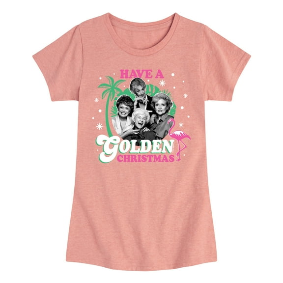 Golden Girls - Have A Golden Christmas - Toddler And Youth Girls Short Sleeve Graphic T-Shirt