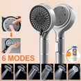 thumbnail image 4 of Leak Proof High Pressure Shower Head with 6 Speed Water Flow Adjustment, 4 of 8