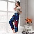 thumbnail image 3 of Fotbe Red White Blue Fireworks Women's Pajama Pants,Sleepwear Pants,Pj Bottoms Drawstring And Pockets-X-Large, 3 of 7