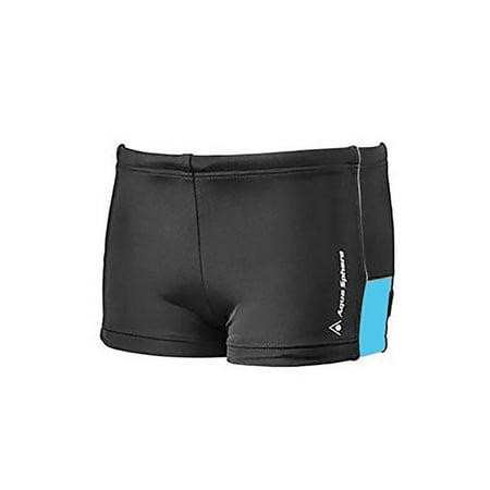 - Aqua Sphere Noah Boys Square Leg Swim Short, Dark Gray/Light Blue,16Y