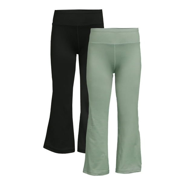 Athletic Works Girls Flare Legging, 2PK, Sizes 418 & Plus