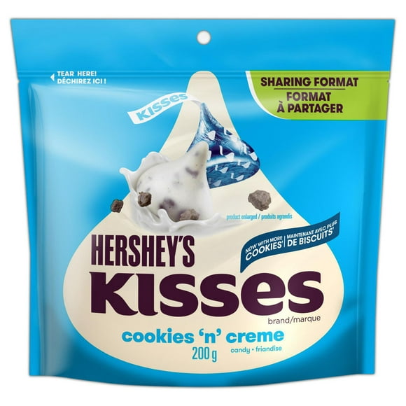HERSHEY'S KISSES COOKIES 'N' CREME Candies, 200g